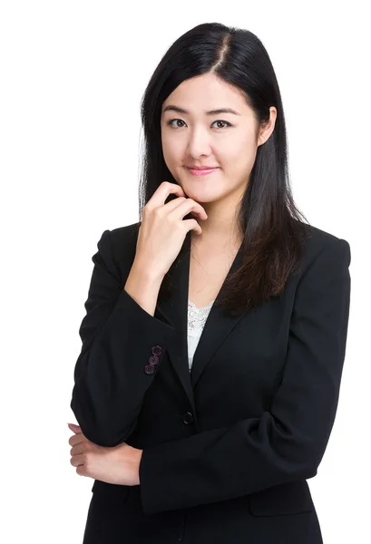 Asiatica donna d'affari sorriso — Foto Stock