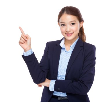 사업가 손가락을 지적