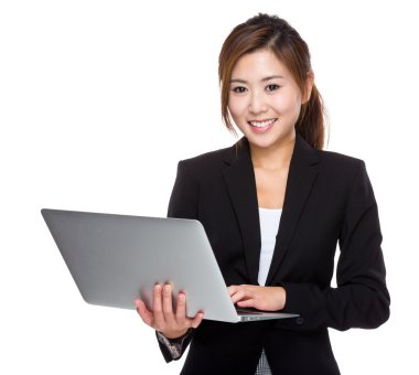 iş kadını kullanmak laptop