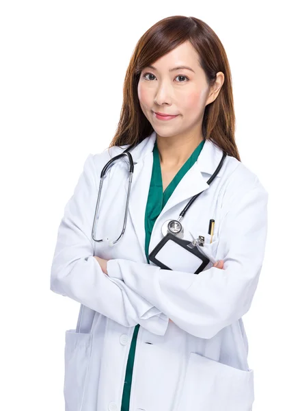 Middle aged female doctor — Stock Photo, Image