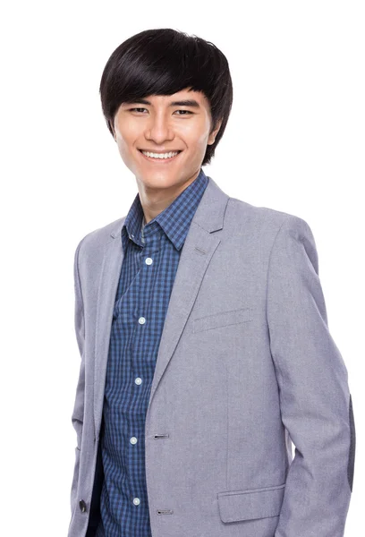 Asiático jovem empresário sorriso — Fotografia de Stock