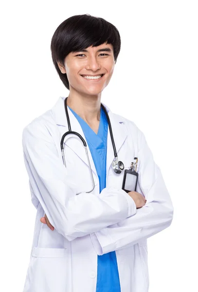 Asijské doktor portrét — Stock fotografie