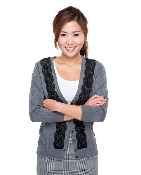 Aziatische jonge bedrijf assistent — Stockfoto