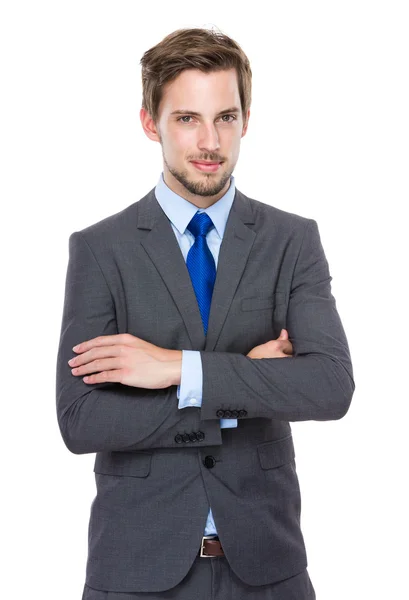 Confident European businessman — Stock Photo, Image