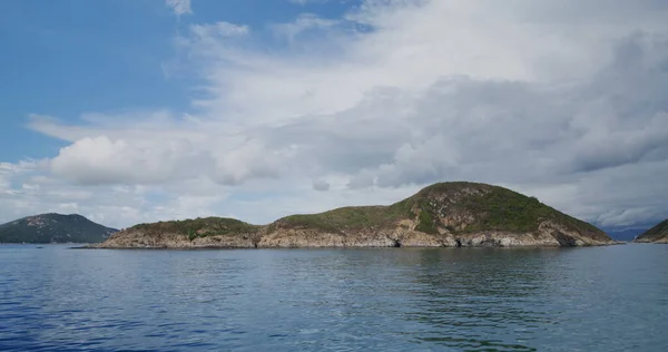 Berg Blauwe Lucht Zee — Stockfoto