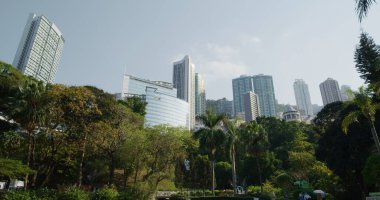 Merkez, Hong Kong - 22 Nisan 2021: Hong Kong iş bölgesi