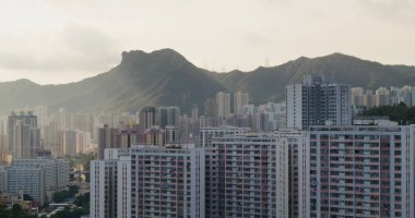 Hong Kong şehir günbatımı zaman