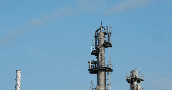 Industriële Fabriek Boven Blauwe Hemel — Stockfoto