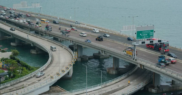 North Point Hong Kong Października 2020 Ruch Autostradzie Hongkongu — Zdjęcie stockowe