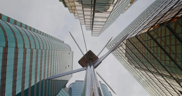 Baixo Ângulo Torre Escritório Negócios — Fotografia de Stock