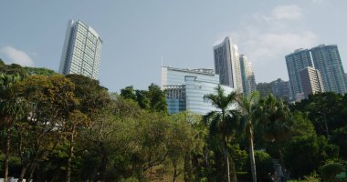 Merkez, Hong Kong - 22 Nisan 2021: Hong Kong iş bölgesi