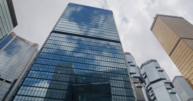 Merkez, Hong Kong - 13 Mayıs 2021: Hong Kong İş Bölgesi