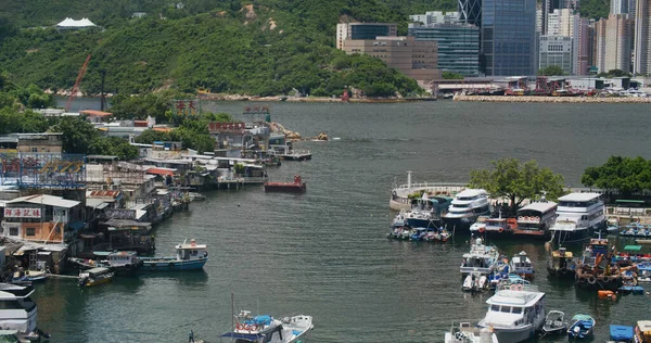 Lei Yue Mun Hong Kong Julio 2021 Refugio Tifones Hong —  Fotos de Stock