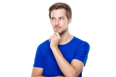 genç adam düşünmek fikir