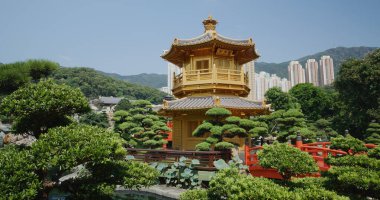 Diamond Hill, Hong Kong 04 Ekim 2021: Chi Lin Nunnery