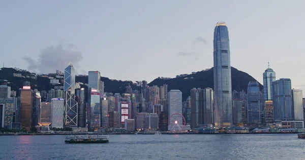 Tsim Sha Tsui Hong Kong Junio 2021 Noche Ciudad Hong — Foto de Stock