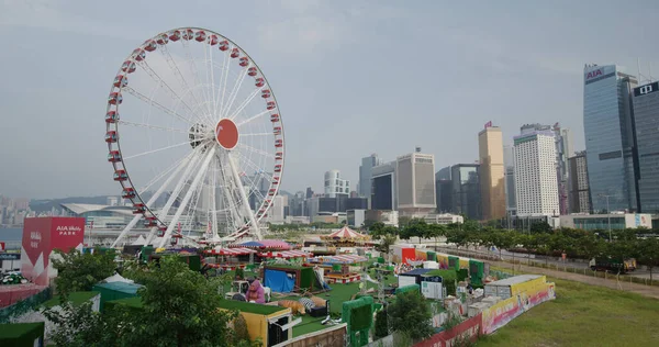 Central Hong Kong Szeptember 2021 Ferris Wheel Hong Kong — Stock Fotó