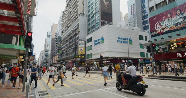 Mong Kok Χονγκ Κονγκ Αυγούστου 2021 Οδός Της Πόλης Του — Φωτογραφία Αρχείου