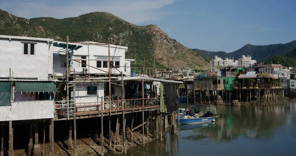 Tai Hongkong Září 2021 Tradiční Rybářská Vesnice Hongkongu — Stock fotografie
