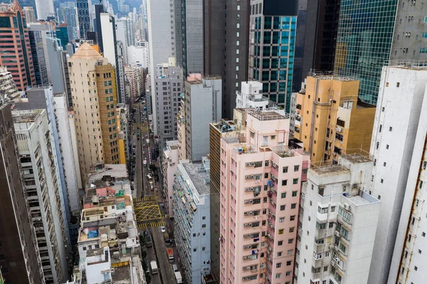 Okręg Handlowy Hongkongu Wyspie Hongkong — Zdjęcie stockowe