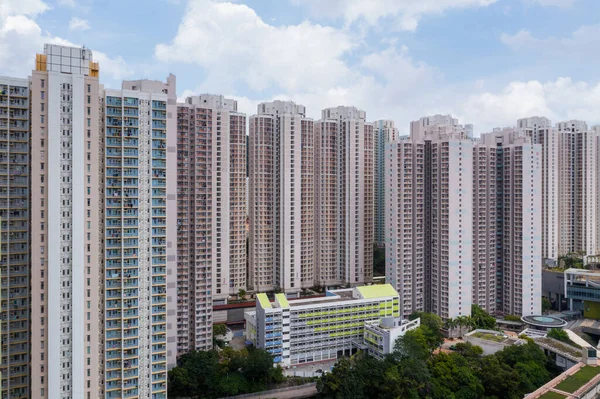 Yau Tong Hongkong Juni 2021 Wohnviertel Hongkong — Stockfoto