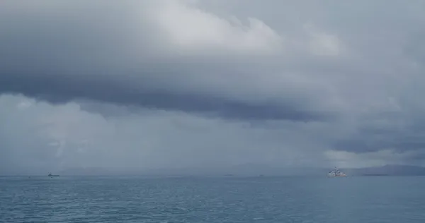 Burza Pada Morze — Zdjęcie stockowe