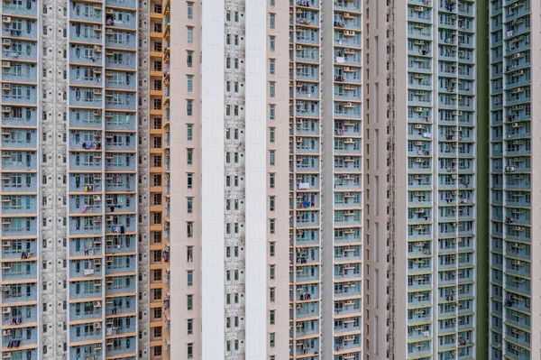Skyscraper Van Flatgebouw Gevel — Stockfoto