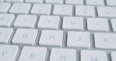 Beyaz dijital bilgisayar klavye anahtarı