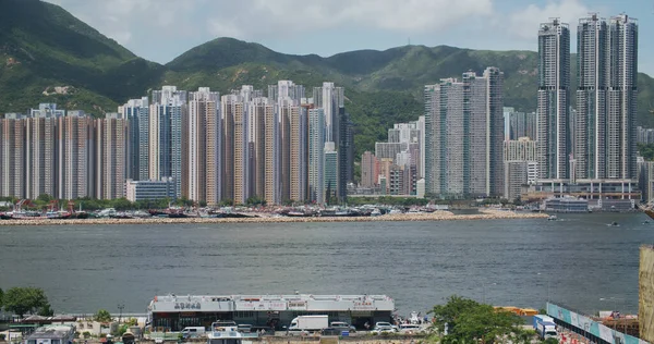 Sai Wan Hong Kong Luglio 2021 Quartiere Residenziale Hong Kong — Foto Stock