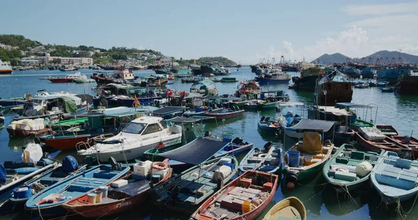 Cheung Chau Hongkong Mai 2021 Fischerboot Auf Dem Meer — Stockfoto