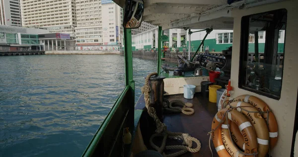 Hong Kong September 2021 Take Ferry Cross Victoria Harbor — Stock Photo, Image
