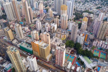 Yuen Long, Hong Kong - 18 Ekim 2021: Hong Kong