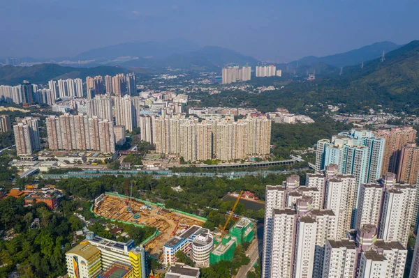 Vista Cima Para Baixo Hong Kong Residencial — Fotografia de Stock