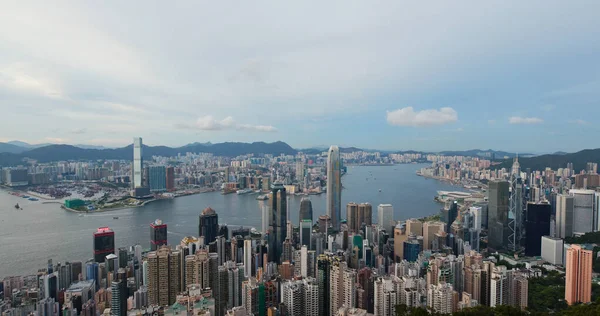 홍콩의 빅토리아 2020 스카이라인 랜드마크 — 스톡 사진
