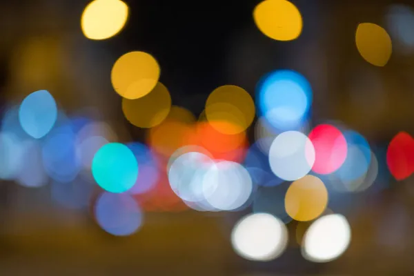 Bokeh City Street Night — Stock Photo, Image