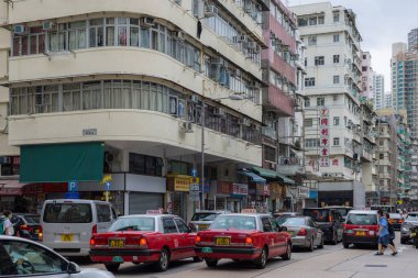 Sham Shui Po, Hong Kong - 12 Ekim 2021: Hong Kong