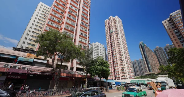 Yuen Long Hongkong September 2021 Hongkongs Bostadsområde — Stockfoto