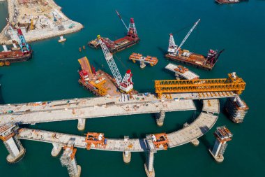 Cross Harbor Köprüsü yapım aşamasında