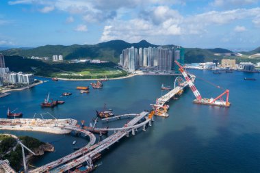 Cross Harbor Köprüsü yapım aşamasında