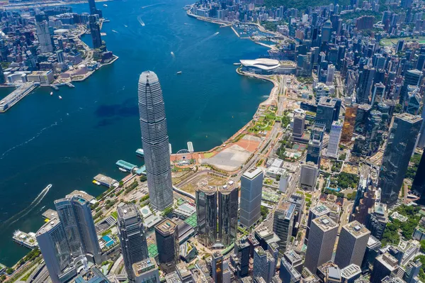 Top View Hong Kong City — Stock Photo, Image