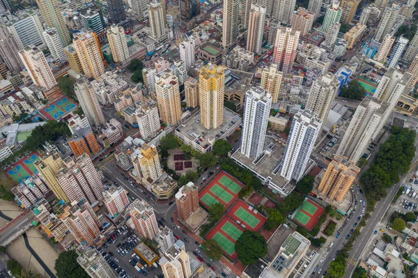 Yuen Long Hongkong Oktober 2021 Blick Von Oben Auf Die — Stockfoto