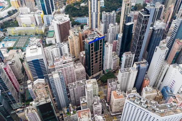 Causeway Bay Χονγκ Κονγκ Ιανουαρίου 2021 Άποψη Της Πόλης Του — Φωτογραφία Αρχείου