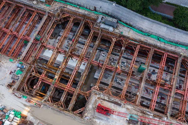 Kai Tak Hong Kong Października 2021 Plac Budowy Kai Tak — Zdjęcie stockowe