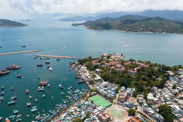 Blick Von Oben Auf Die Insel Cheung Chau — Stockfoto