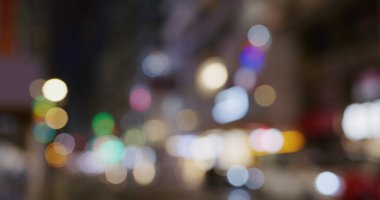 Şehir gece manzaralı Bokeh.
