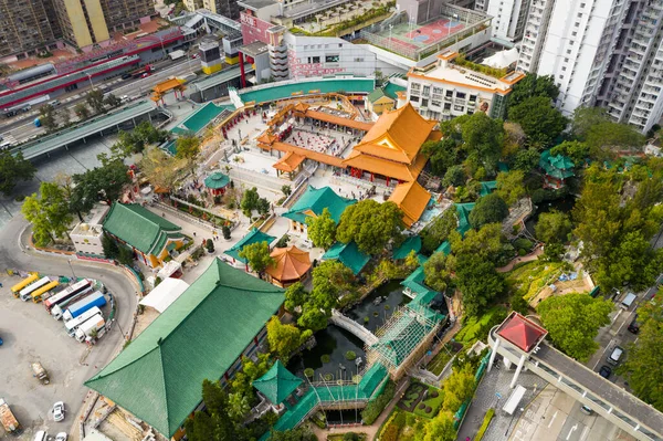 Wong Tain Sin Hongkong November 2021 Ansicht Des Wong Tai — Stockfoto