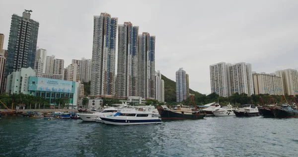 Lei Chau Hongkong Maja 2021 Port Rybacki Hongkongu Wewnątrz Schronienia — Zdjęcie stockowe