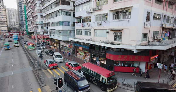 香港旺角 2021年11月5日 晚上香港城市街道 — 图库照片