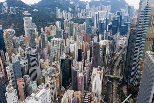 Causeway Bay Hong Kong January 2021 Top View Hong Kong — Stock Photo, Image