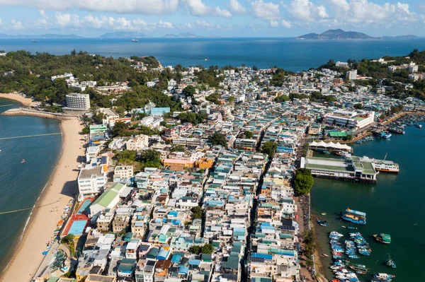 Hong Kong Daki Cheung Chau Adasının Aşağı Manzarası — Stok fotoğraf